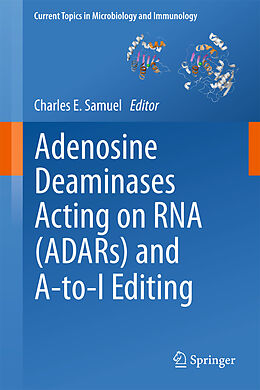 Couverture cartonnée Adenosine Deaminases Acting on RNA (ADARs) and A-to-I Editing de 