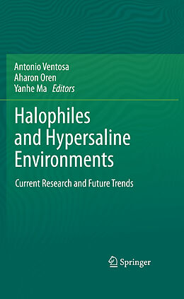 Couverture cartonnée Halophiles and Hypersaline Environments de 