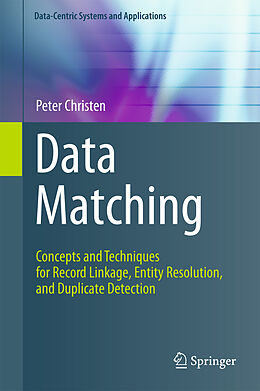 Couverture cartonnée Data Matching de Peter Christen