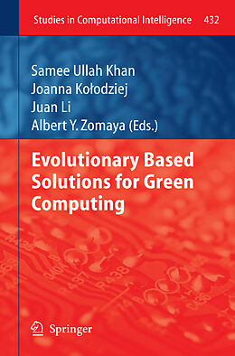 Couverture cartonnée Evolutionary Based Solutions for Green Computing de 