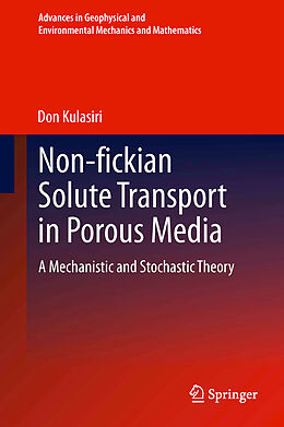 Couverture cartonnée Non-fickian Solute Transport in Porous Media de Don Kulasiri