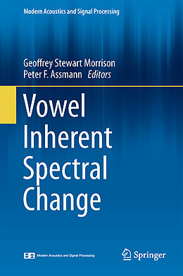 Couverture cartonnée Vowel Inherent Spectral Change de 