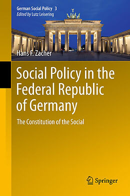 Kartonierter Einband Social Policy in the Federal Republic of Germany von Hans F. Zacher