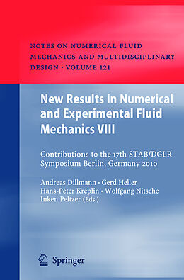 Couverture cartonnée New Results in Numerical and Experimental Fluid Mechanics VIII de 