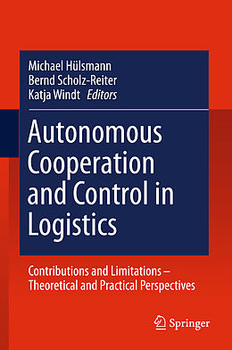 Couverture cartonnée Autonomous Cooperation and Control in Logistics de 