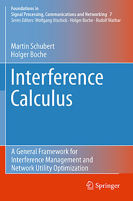 Couverture cartonnée Interference Calculus de Holger Boche, Martin Schubert