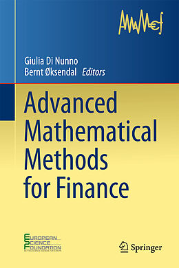 Couverture cartonnée Advanced Mathematical Methods for Finance de 