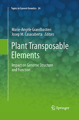 Kartonierter Einband Plant Transposable Elements von 