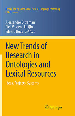 Kartonierter Einband New Trends of Research in Ontologies and Lexical Resources von 