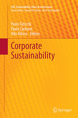 Couverture cartonnée Corporate Sustainability de 