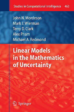 Couverture cartonnée Linear Models in the Mathematics of Uncertainty de Carol Jones, Mark J Wierman, Michael A. Redmond