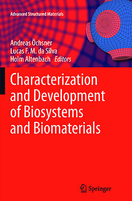 Kartonierter Einband Characterization and Development of Biosystems and Biomaterials von 