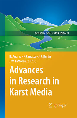 Couverture cartonnée Advances in Research in Karst Media de 