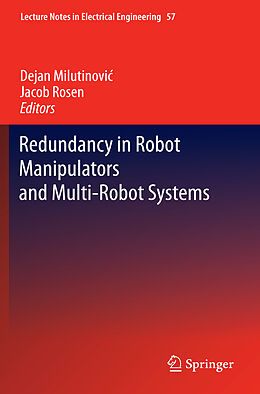 Couverture cartonnée Redundancy in Robot Manipulators and Multi-Robot Systems de 