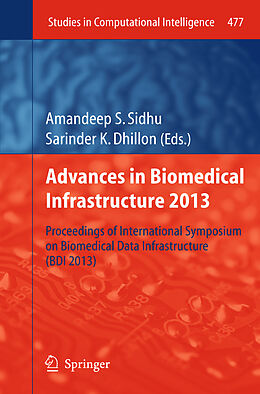 Couverture cartonnée Advances in Biomedical Infrastructure 2013 de 