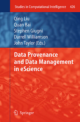 Couverture cartonnée Data Provenance and Data Management in eScience de 