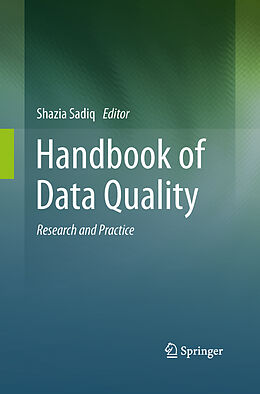 Couverture cartonnée Handbook of Data Quality de 