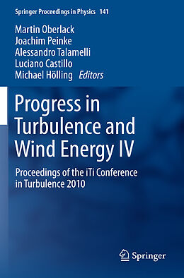 Couverture cartonnée Progress in Turbulence and Wind Energy IV de 