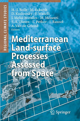 Couverture cartonnée Mediterranean Land-surface Processes Assessed from Space de 