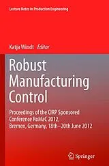 Kartonierter Einband Robust Manufacturing Control von