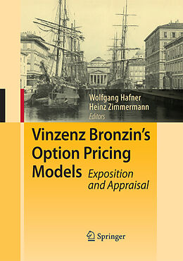 Couverture cartonnée Vinzenz Bronzin's Option Pricing Models de 