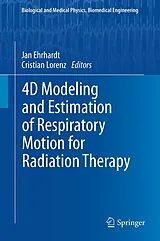 Kartonierter Einband 4D Modeling and Estimation of Respiratory Motion for Radiation Therapy von
