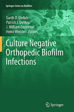Kartonierter Einband Culture Negative Orthopedic Biofilm Infections von 