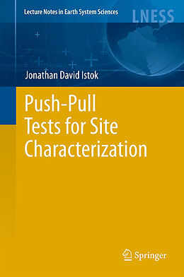 Couverture cartonnée Push-Pull Tests for Site Characterization de Jonathan David Istok