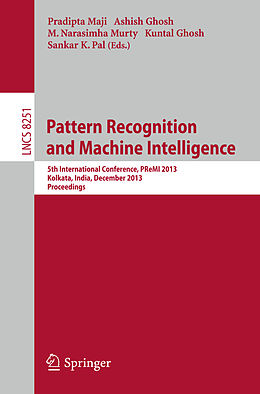 E-Book (pdf) Pattern Recognition and Machine Intelligence von 
