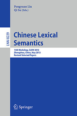 E-Book (pdf) Chinese Lexical Semantics von 