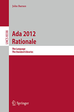 Kartonierter Einband Ada 2012 Rationale von John Barnes