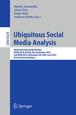 Kartonierter Einband Ubiquitous Social Media Analysis von 