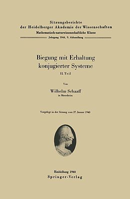 E-Book (pdf) Biegung mit Erhaltung konjugierter Systeme von W. Schaaff