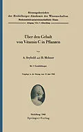 E-Book (pdf) Über den Gehalt von Vitamin C in Pflanzen von A. Seybold, H. Mehner