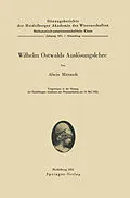 E-Book (pdf) Wilhelm Ostwalds Auslösungslehre von A. Mittasch