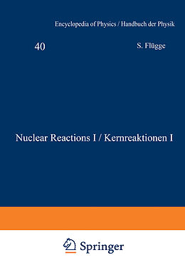 Kartonierter Einband Nuclear Reactions I / Kernreaktionen I von W. E. Burcham