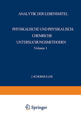 E-Book (pdf) Analytik der Lebensmittel von Priv.-Doz. Dr.-Ing. Hans-Dieter Belitz, Prof. Dr. Karl-Gustav Bergner, Dr. rer. nat. Dietrich Berndt