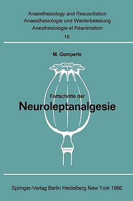 E-Book (pdf) Fortschritte der Neuroleptanalgesie von 