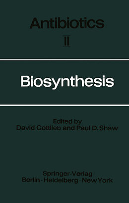 Couverture cartonnée Biosynthesis de Paul D. Shaw, David Gottlieb