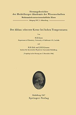 E-Book (pdf) Der Abbau schwerer Kerne bei hohen Temperaturen von Hans E. Suess, Heinz D. Zeh, J. Hans D. Jensen