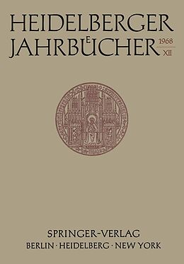 E-Book (pdf) Heidelberger Jahrbücher von H. Schipperges