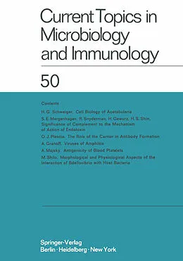 E-Book (pdf) Current Topics in Microbiology and Immunology von W. Arber, O. Maaløe, R. Rott