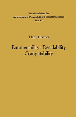 E-Book (pdf) Enumerability · Decidability Computability von Hans Hermes