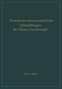 E-Book (pdf) Technisch-wissenschaftliche Abhandlungen der Osram-Gesellschaft von 
