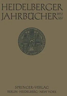 E-Book (pdf) Heidelberger Jahrbücher von H. Schipperges
