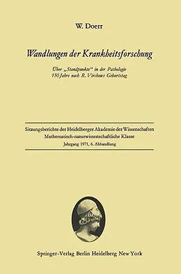 E-Book (pdf) Wandlungen der Krankheitsforschung von Wilhelm Doerr