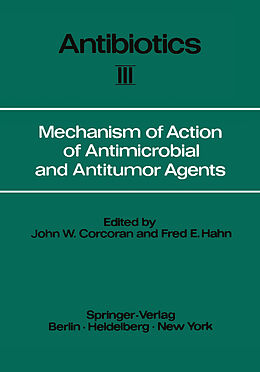 Couverture cartonnée Mechanism of Action of Antimicrobial and Antitumor Agents de 