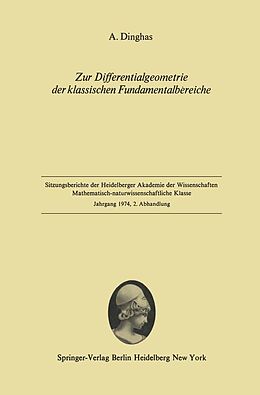 E-Book (pdf) Zur Differentialgeometrie der klassischen Fundamentalbereiche von A. Dinghas