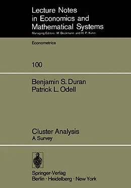 E-Book (pdf) Cluster Analysis von B. S. Duran, P. L. Odell