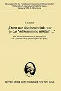E-Book (pdf) Denn nur also beschränkt war je das Vollkommene möglich... von F. Cramer